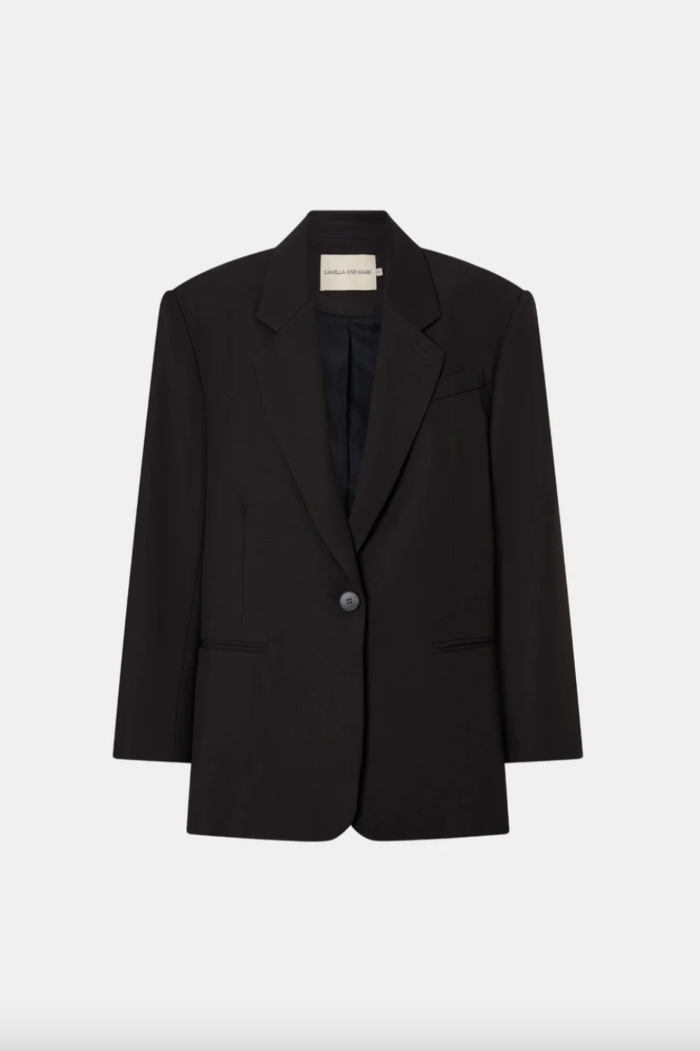 Saxony Oversized Blazer | Espresso Pindot