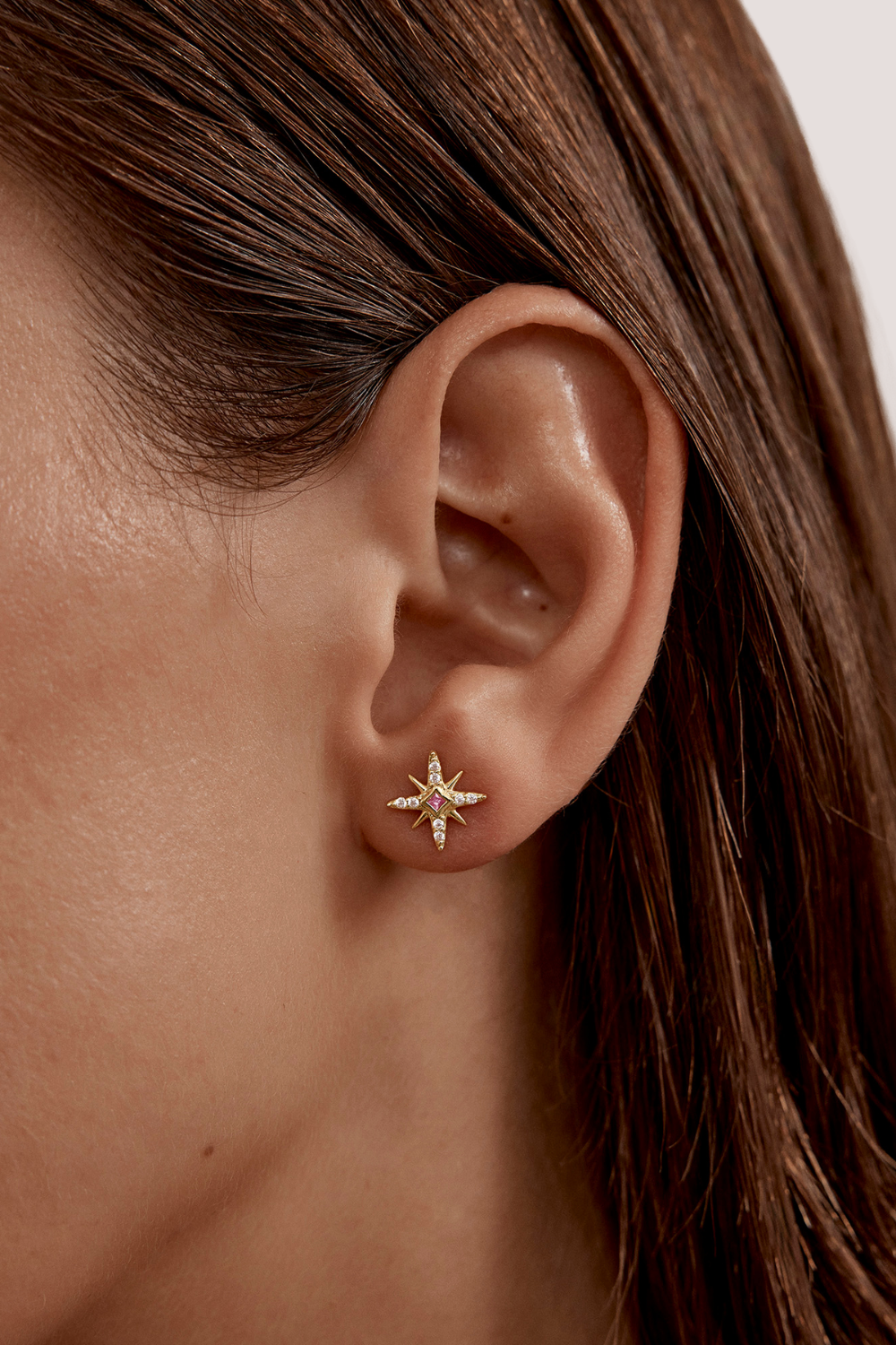 18k Gold Vermeil Starry Night Stud Earrings
