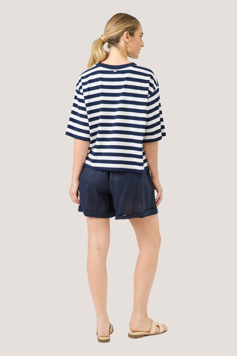 Studio Stripe Tshirt | Indigo