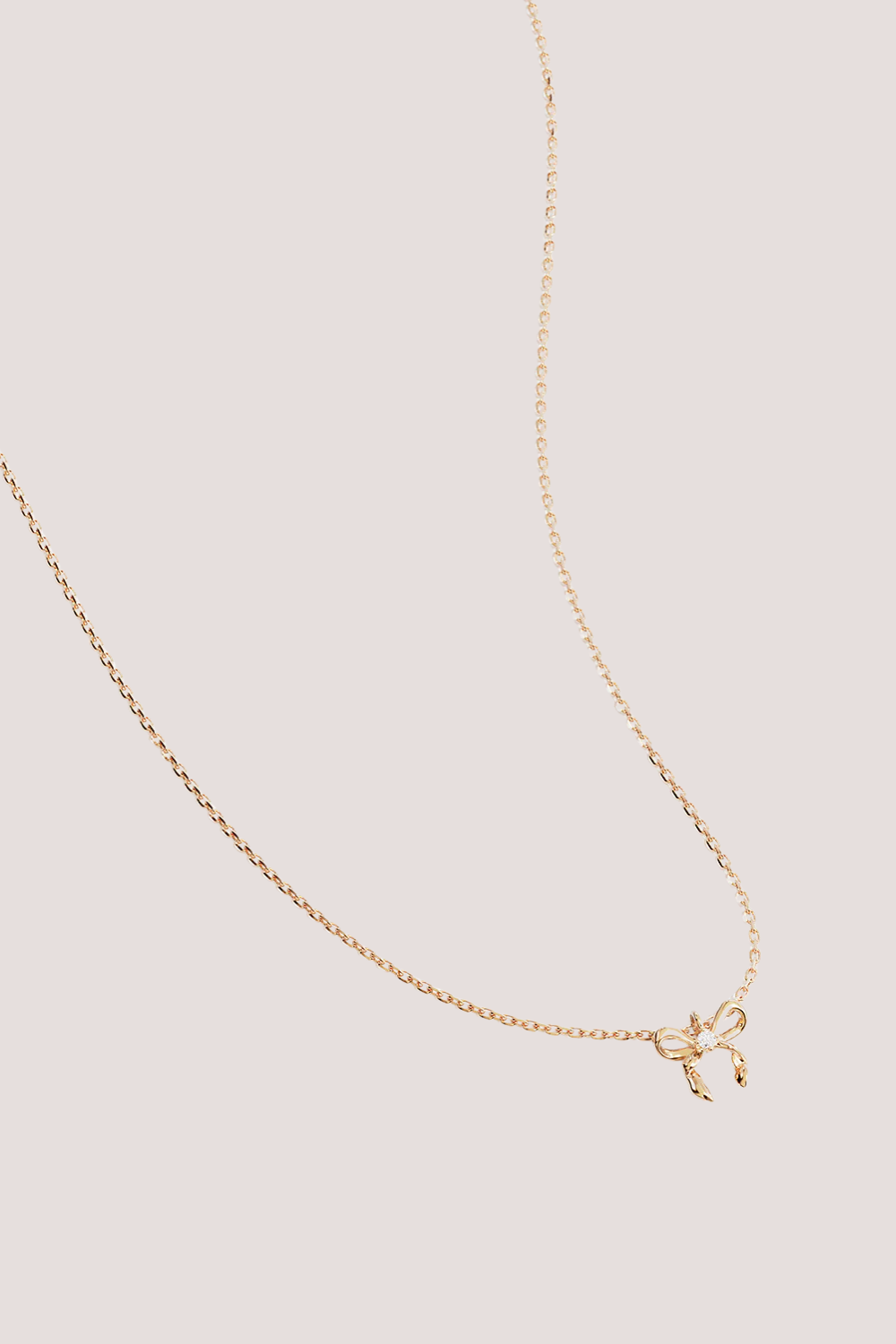 18k Gold Vermeil Forever More Bow Necklace