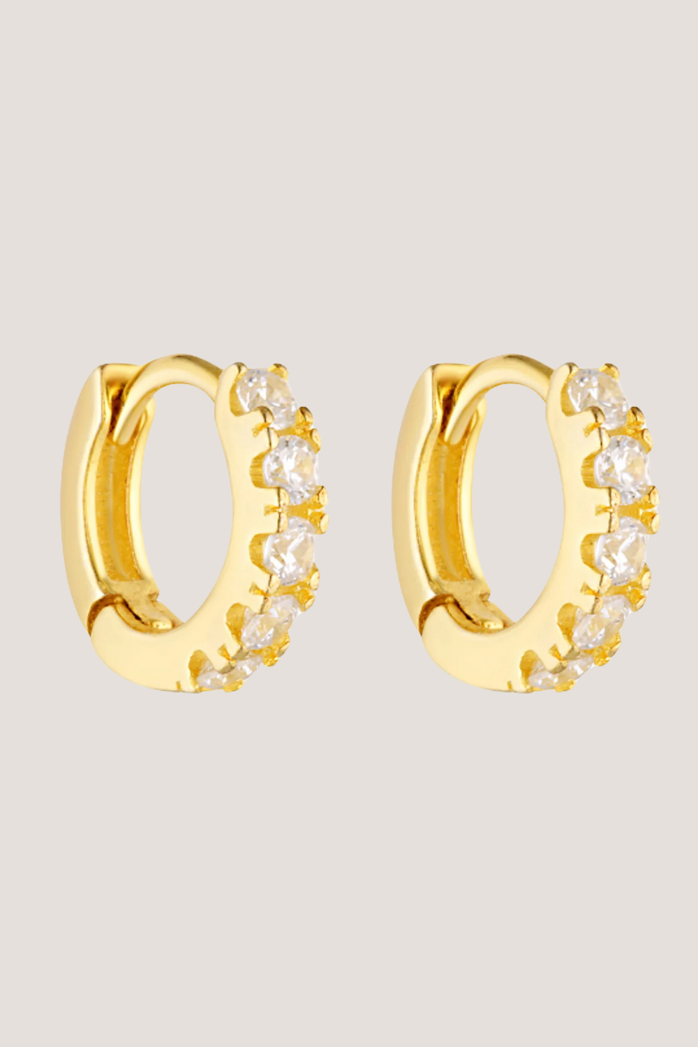 Angel Huggies | Gold/Clear 9mm