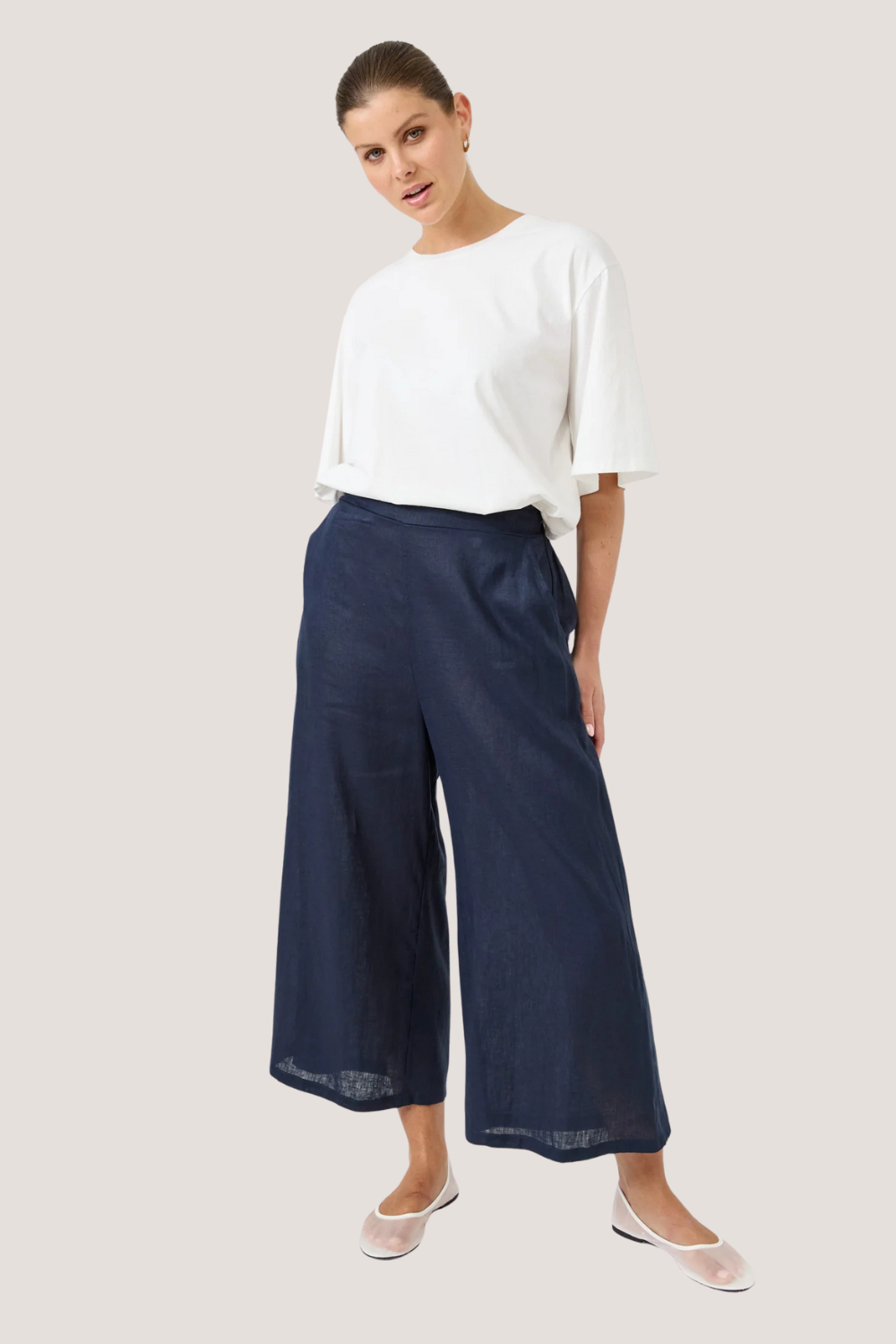 Studio Crop Pant | Navy