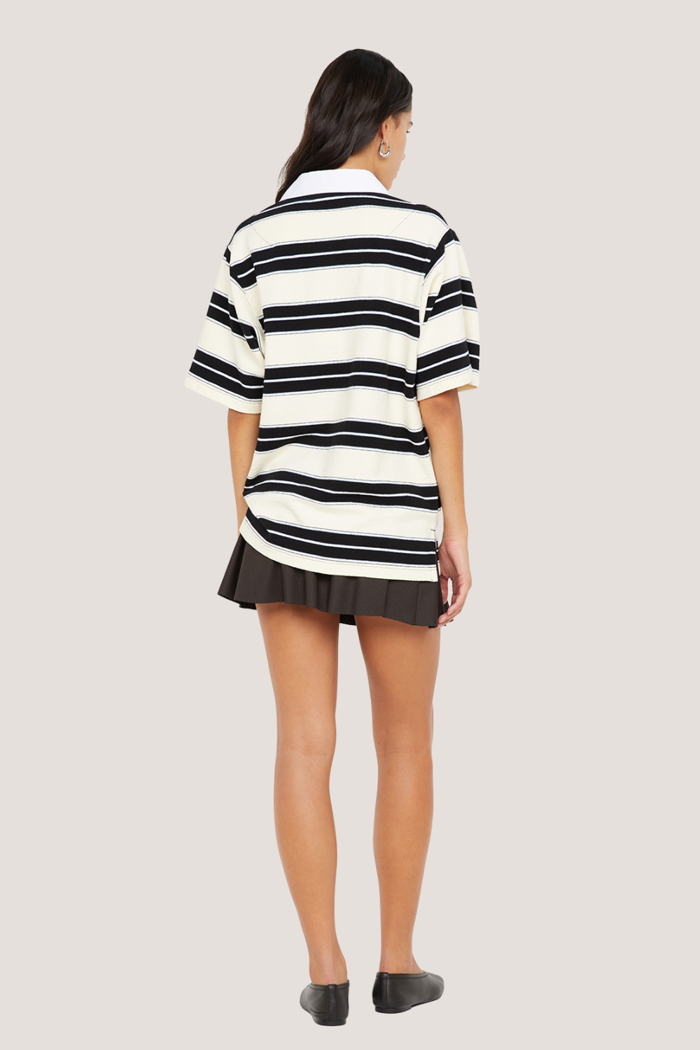 Kylo Jersey Tee | Ink/Ivory Stripe
