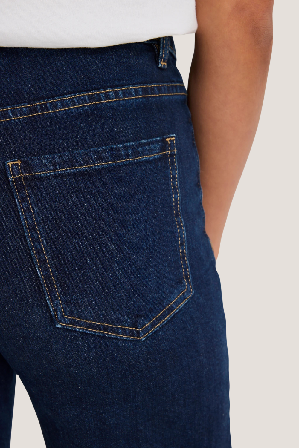 Zoey Indigo Petite High Rise Wide Leg Pocket Jean