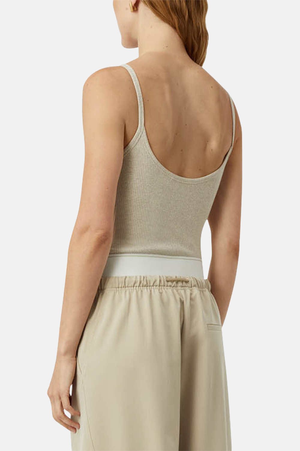 Nora Rib Bodysuit | Taupe Marle