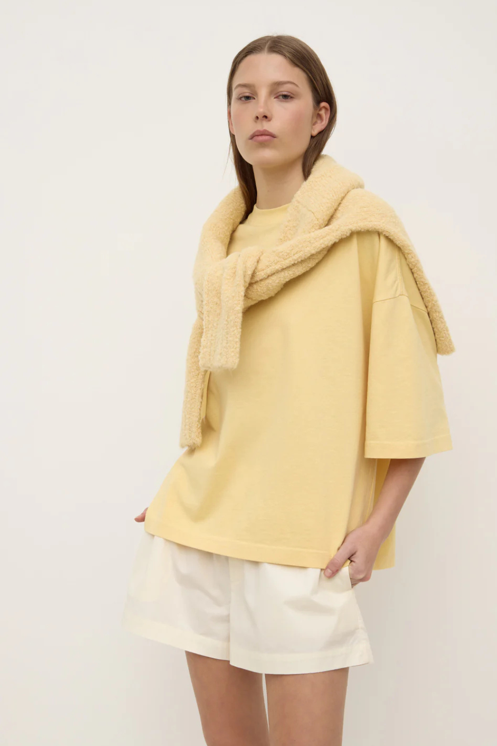 Max Cotton Oversized Tee | Sunshine