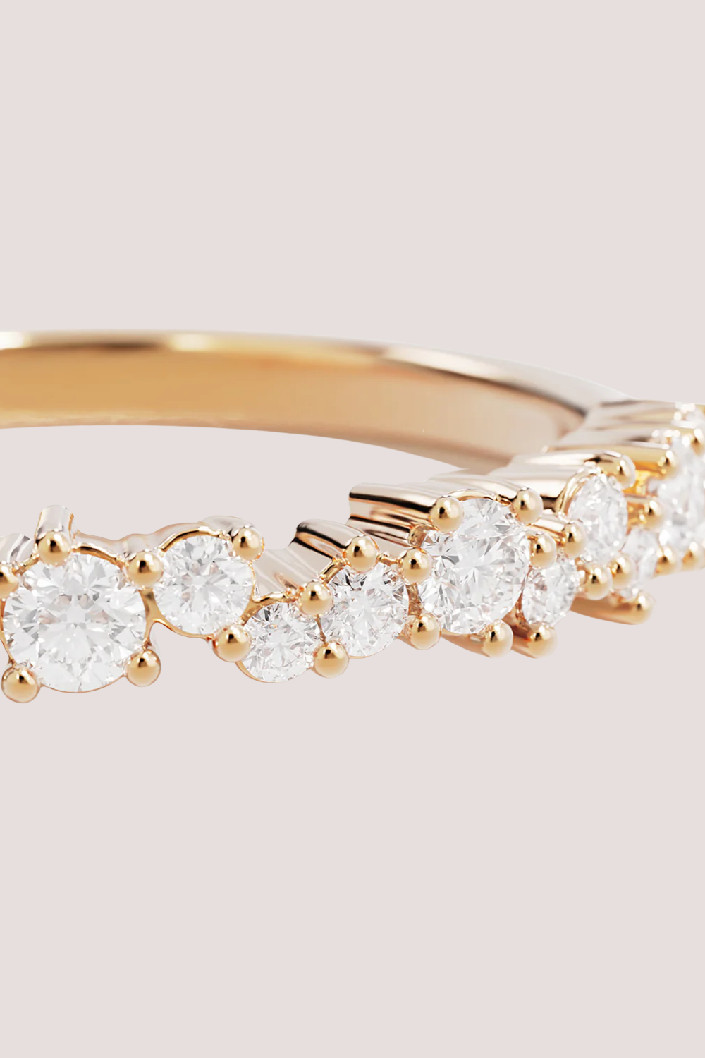18k Gold Vermeil Crystal Dust Fine Ring