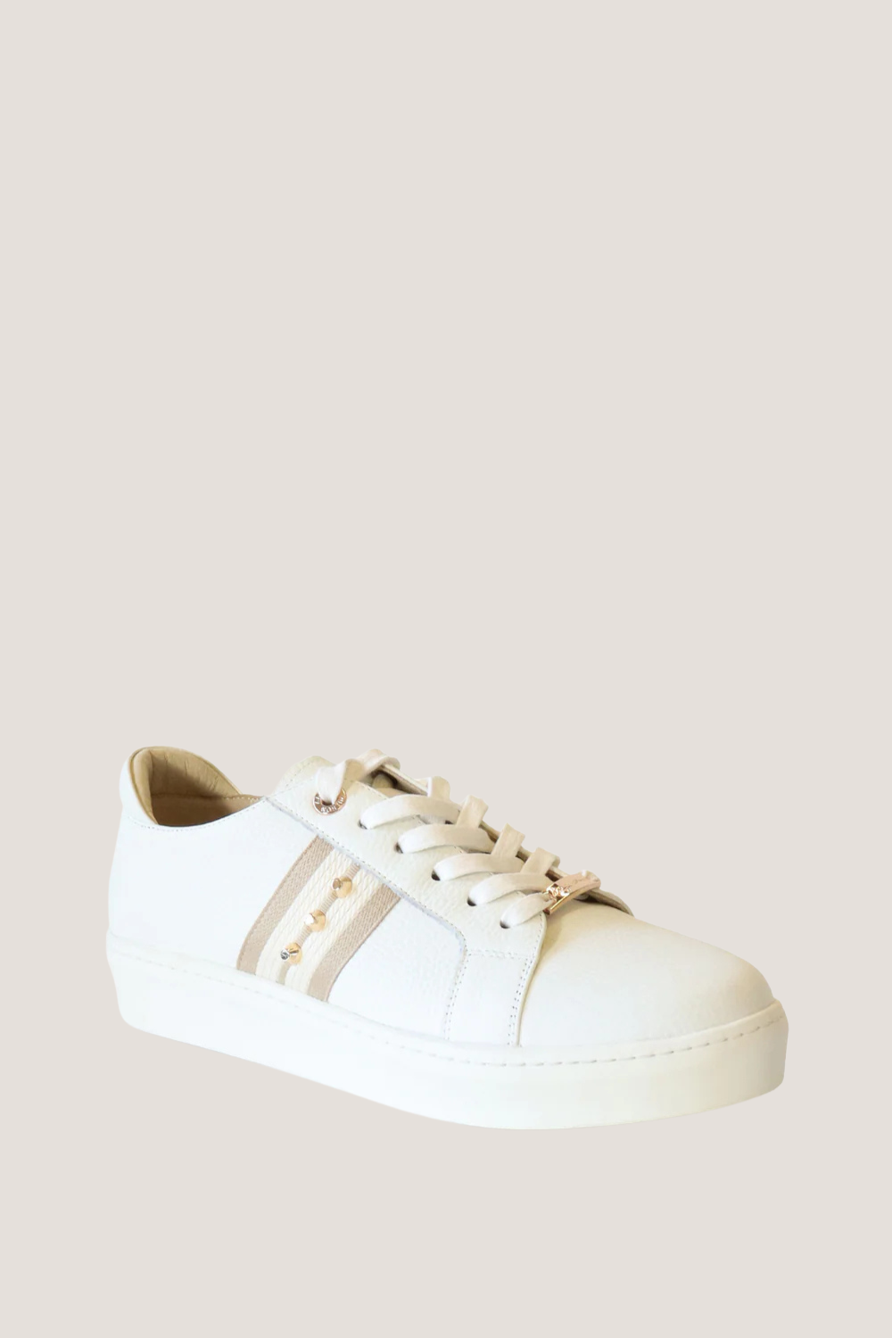 Caine Trainer | Stone Pebble-Cream