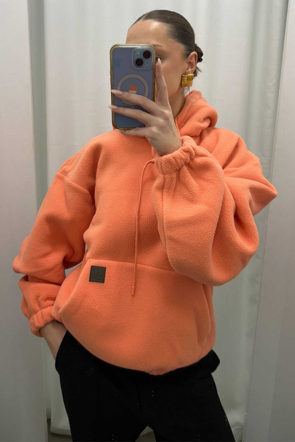 Gemma Polar Fleece Hoodie | Flamingo