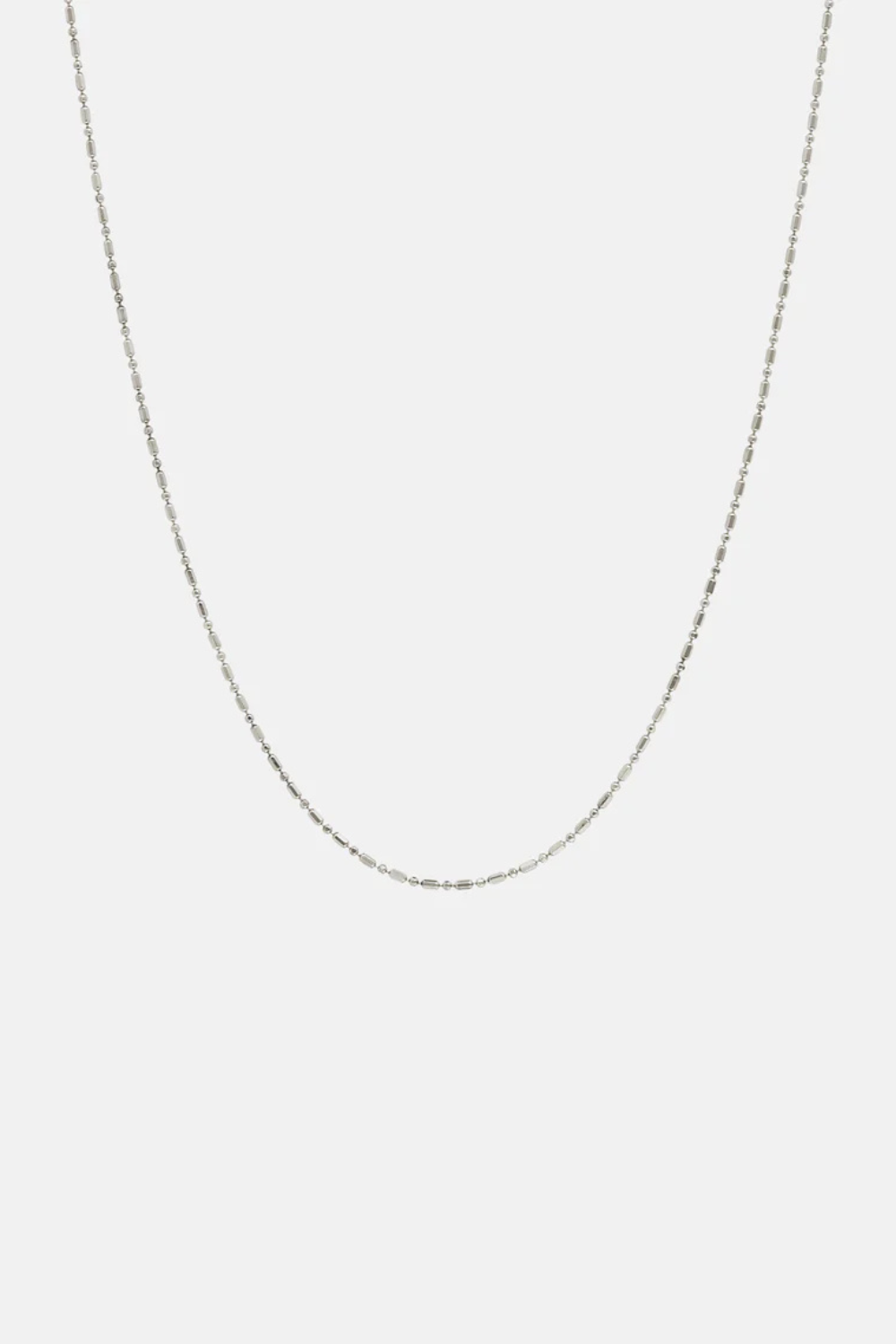 Dash Dot Chain Necklace | Silver