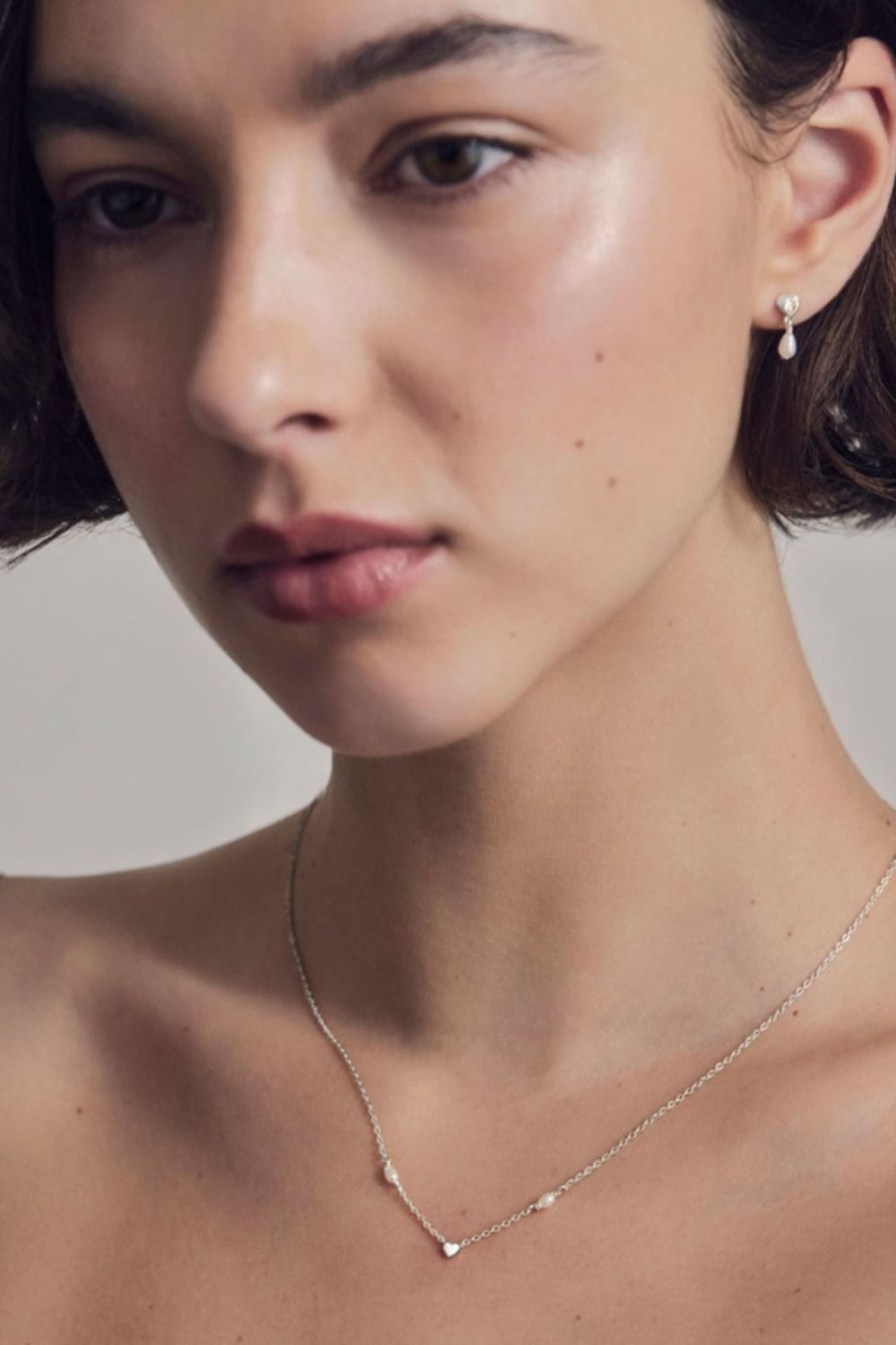 True Love Pearl Studs | Silver