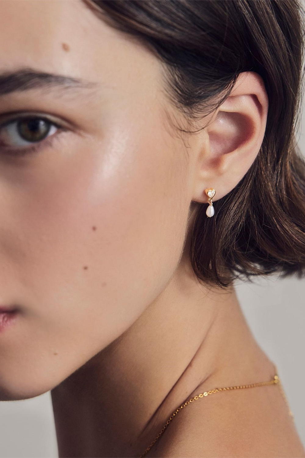 True Love Pearl Studs | Gold