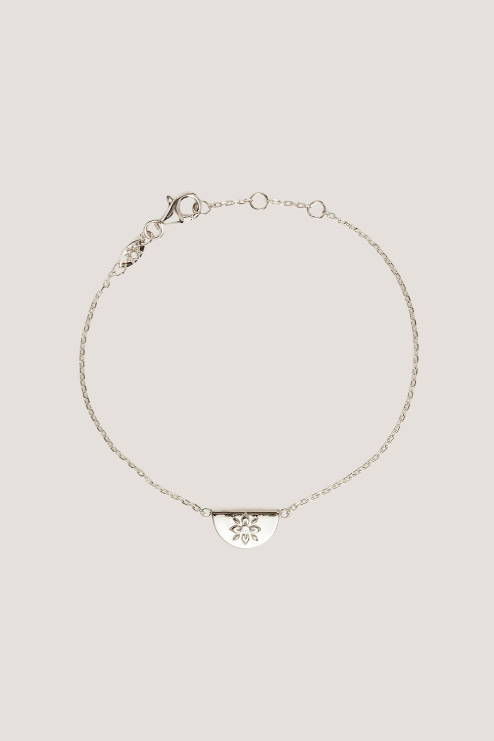 Sterling Silver Lotus Bracelet