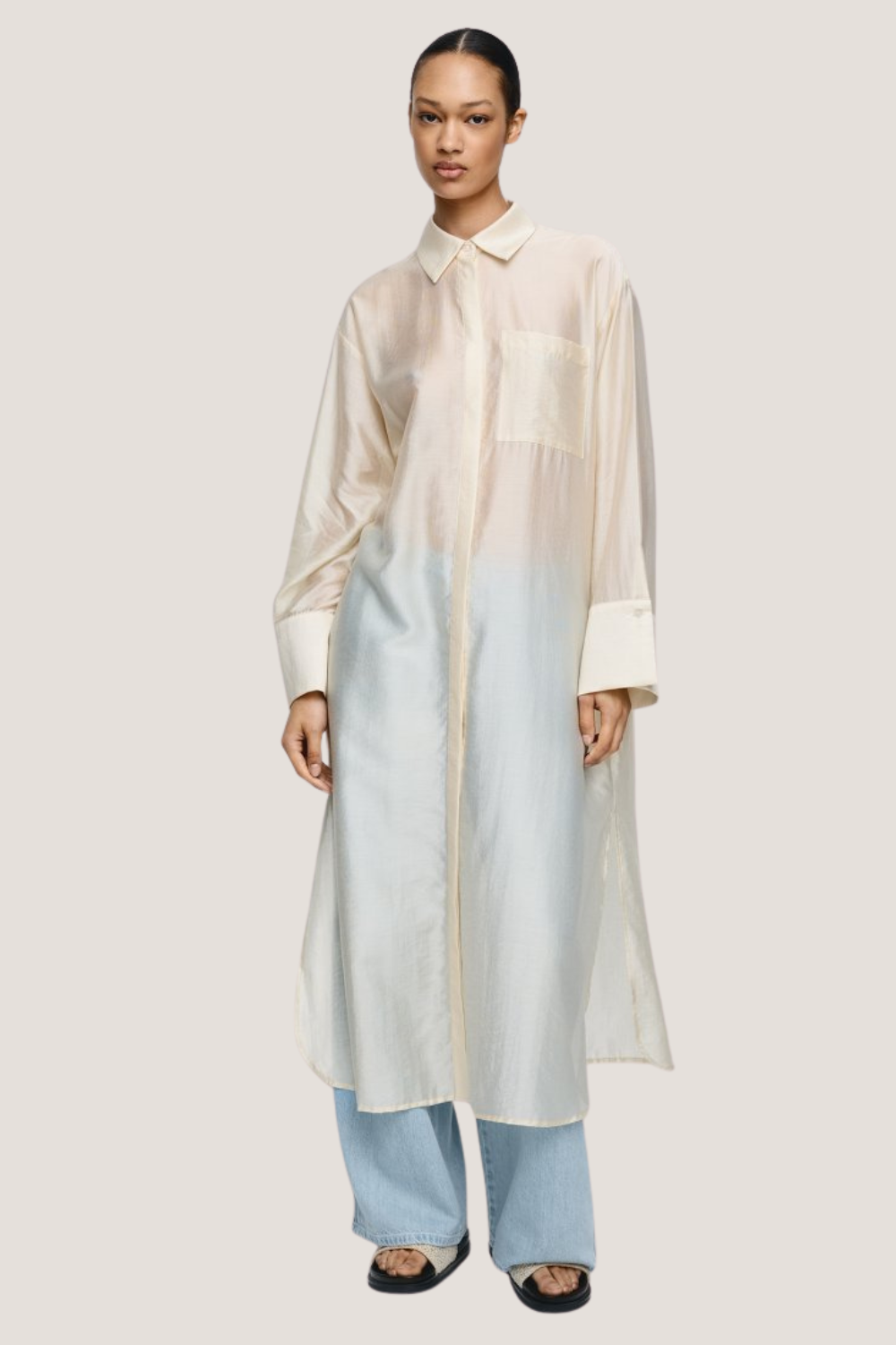 MSCH Denny Romina Long Shirt | Pistachio Shell
