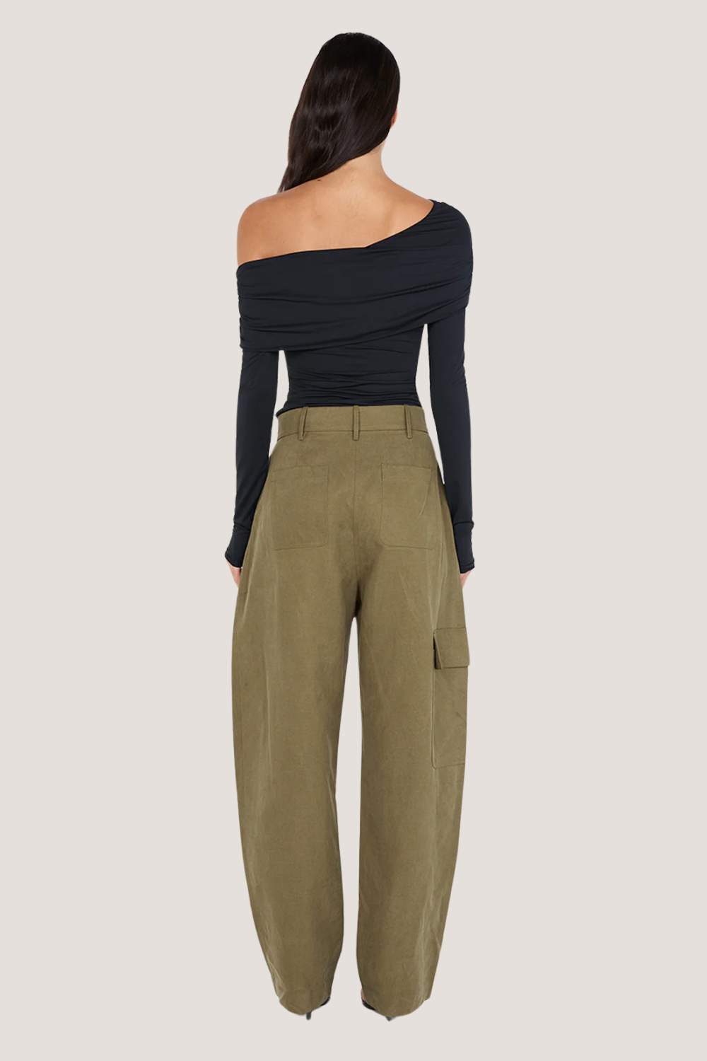 Tillie Drape Top | Black