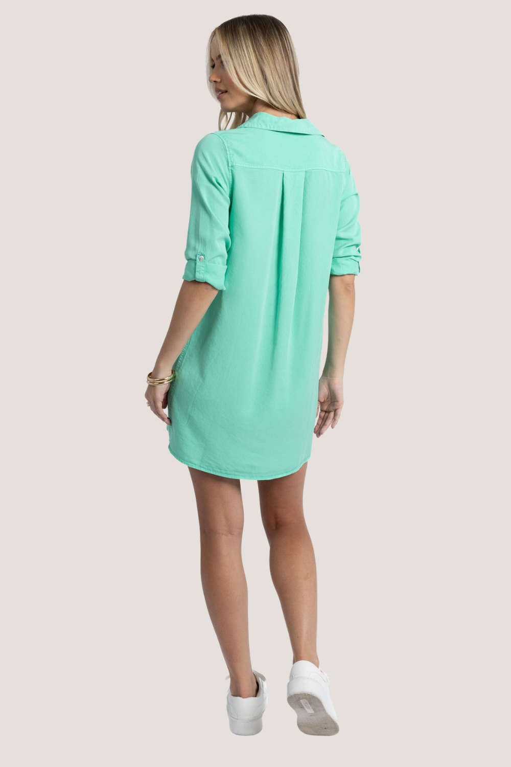 Leni Shirt Dress | Green