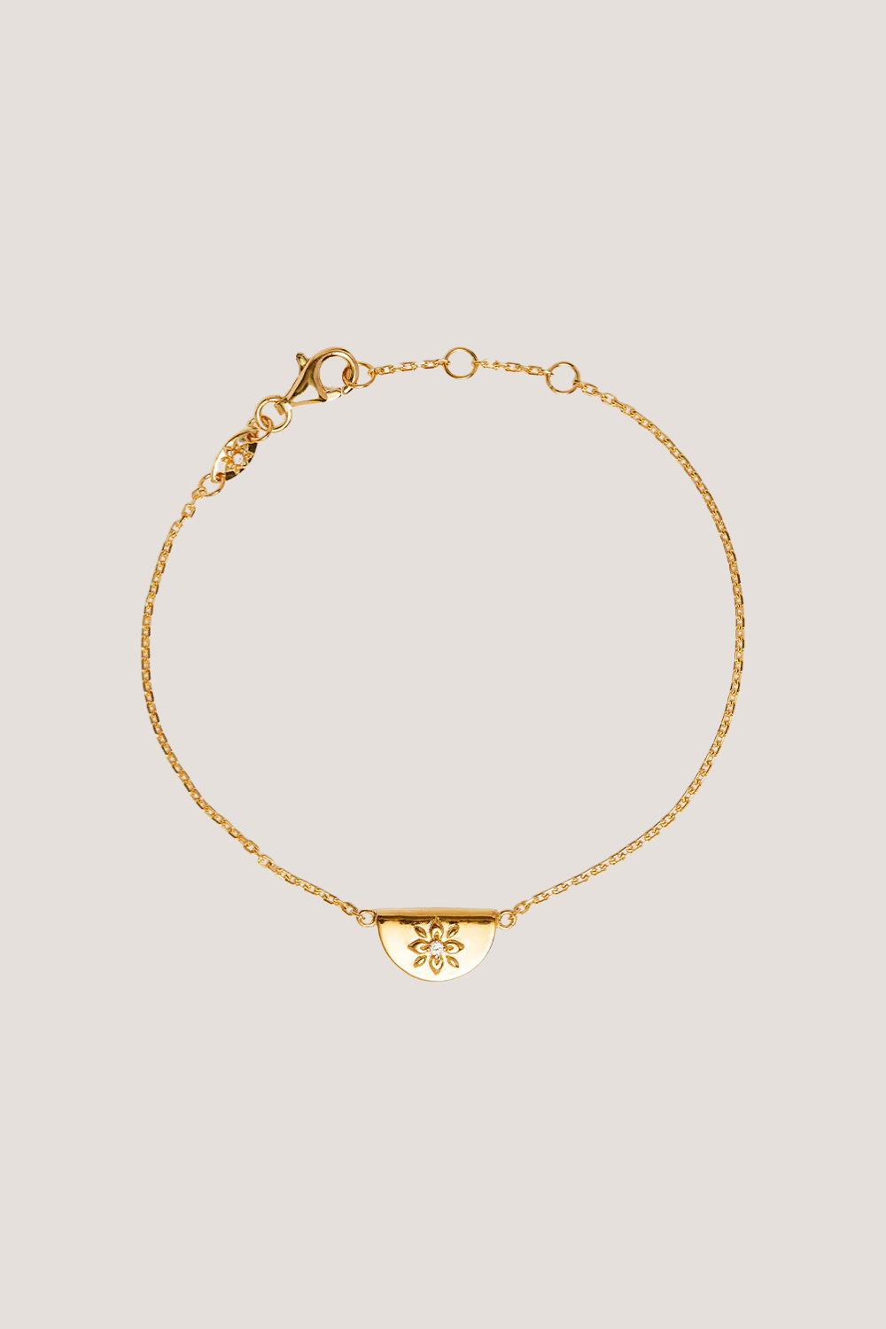 18k Gold Vermeil Lotus Bracelet