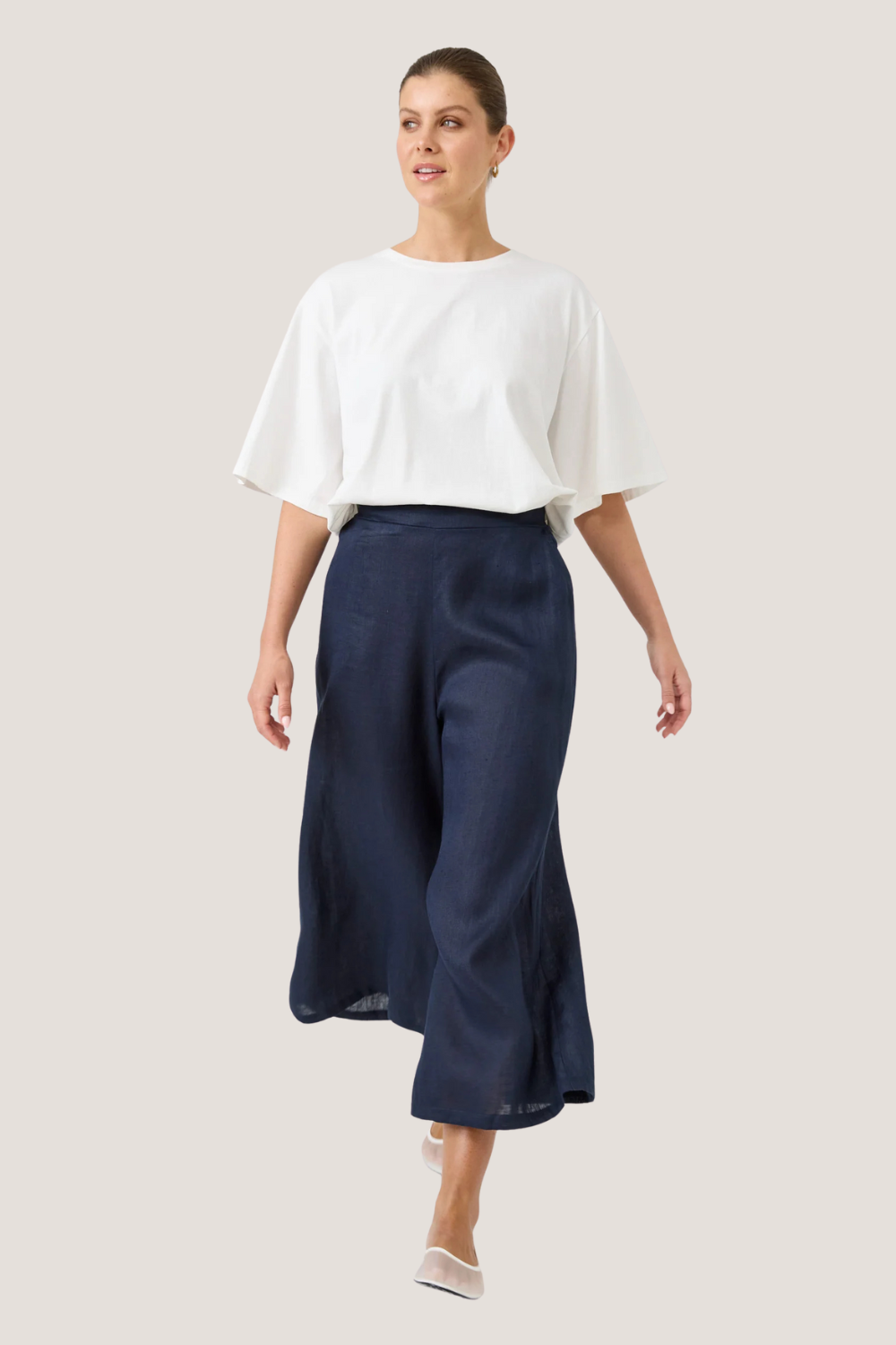 Studio Crop Pant | Navy