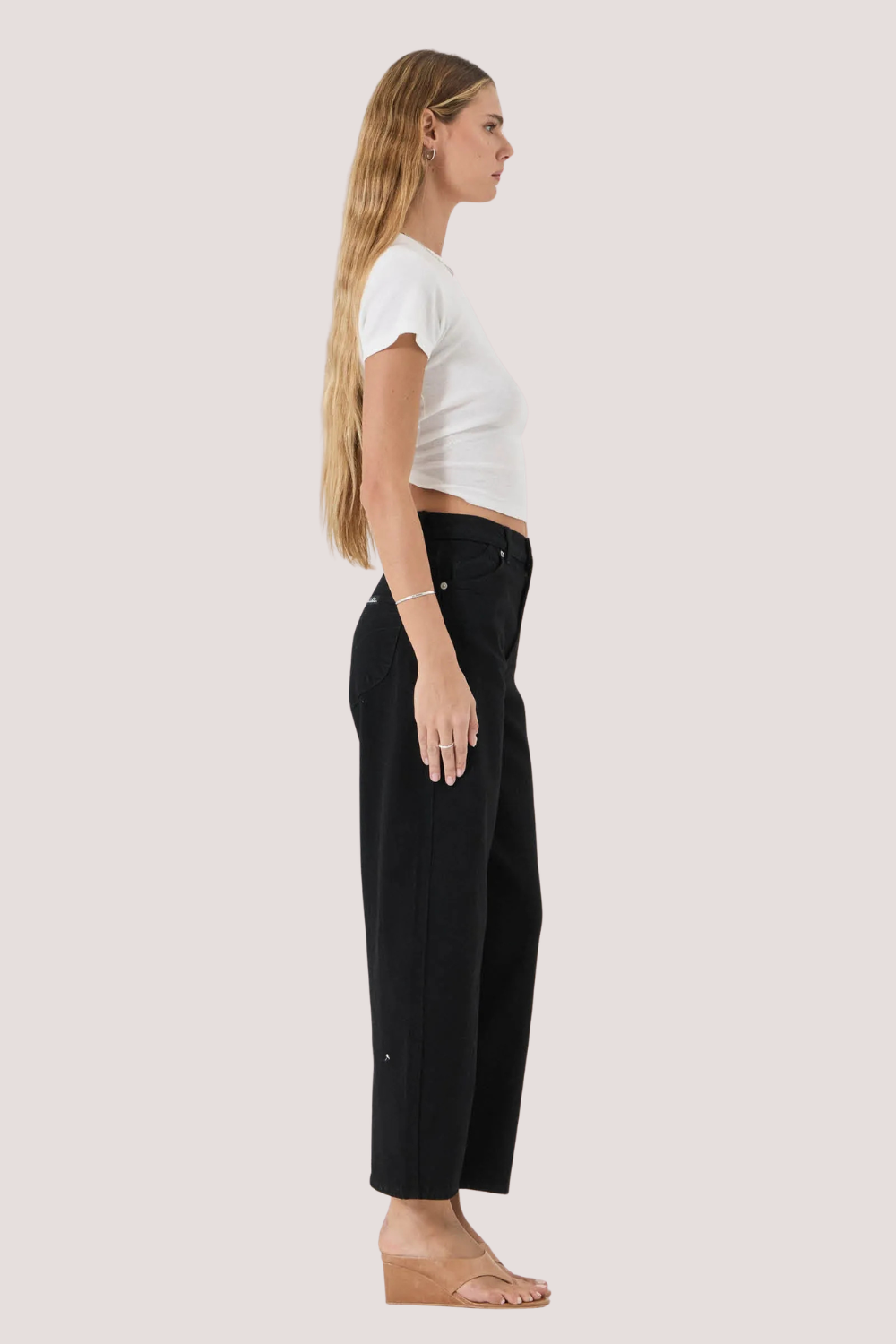 Gigi Barrel Jean | Forever Black