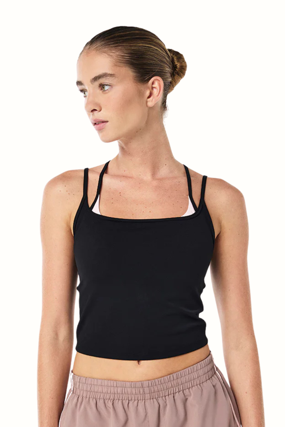 Distortion Tank | Black/Chalk Pink