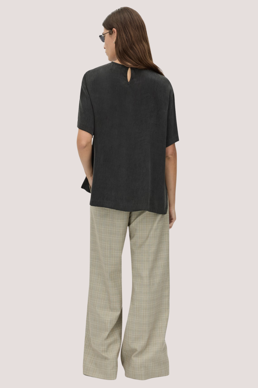 Allegro Satin Tee | Black