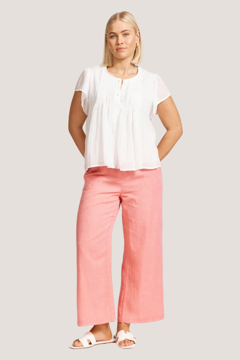 Orsula Button Top | White