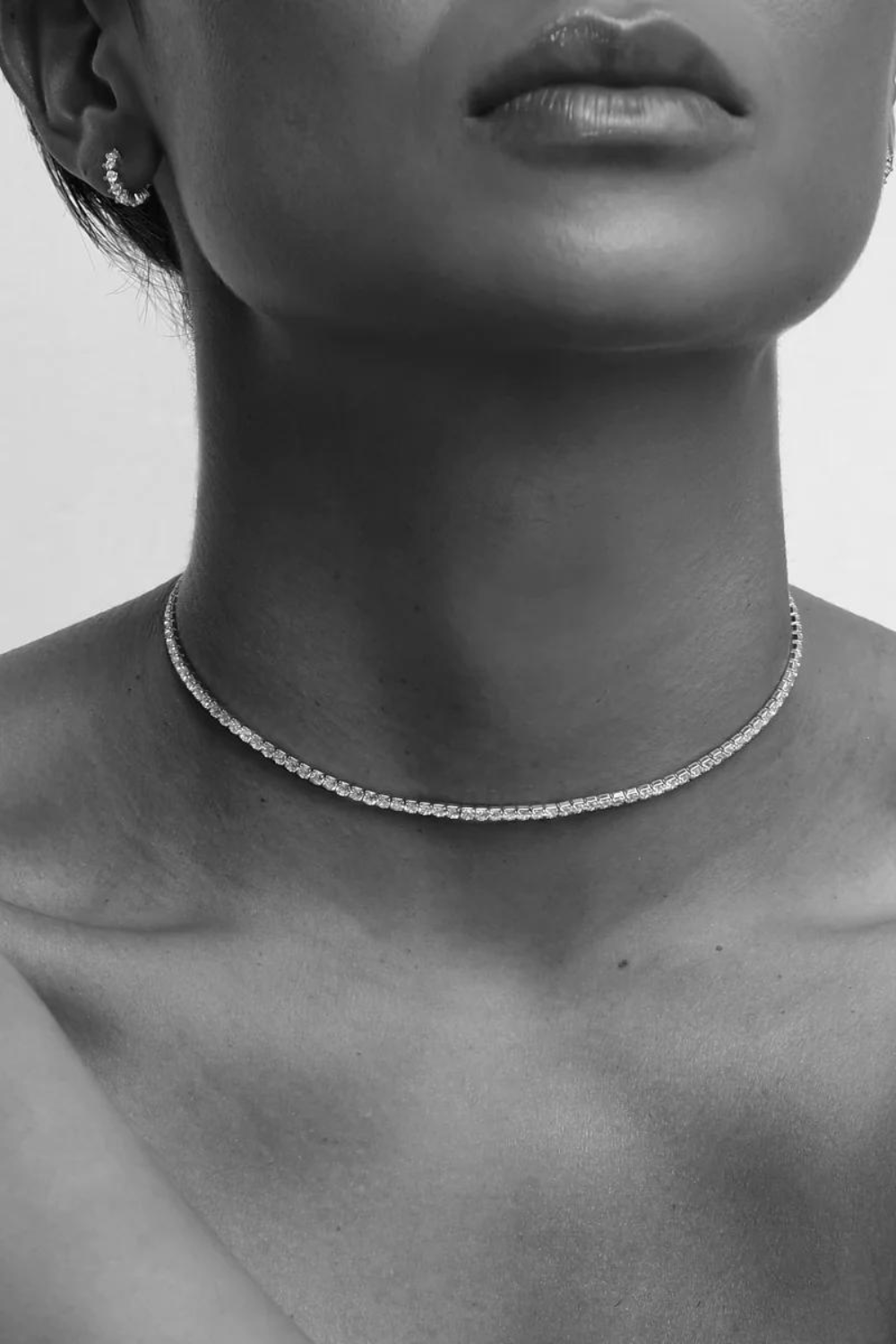 Aspen Tennis Necklace | Silver