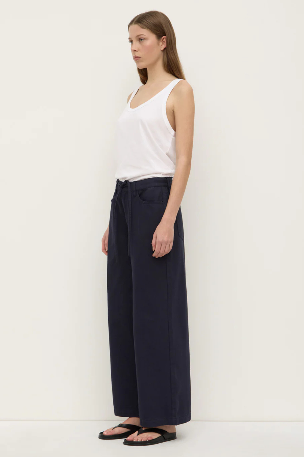 Bobbie Twill Midrise Pant | Navy