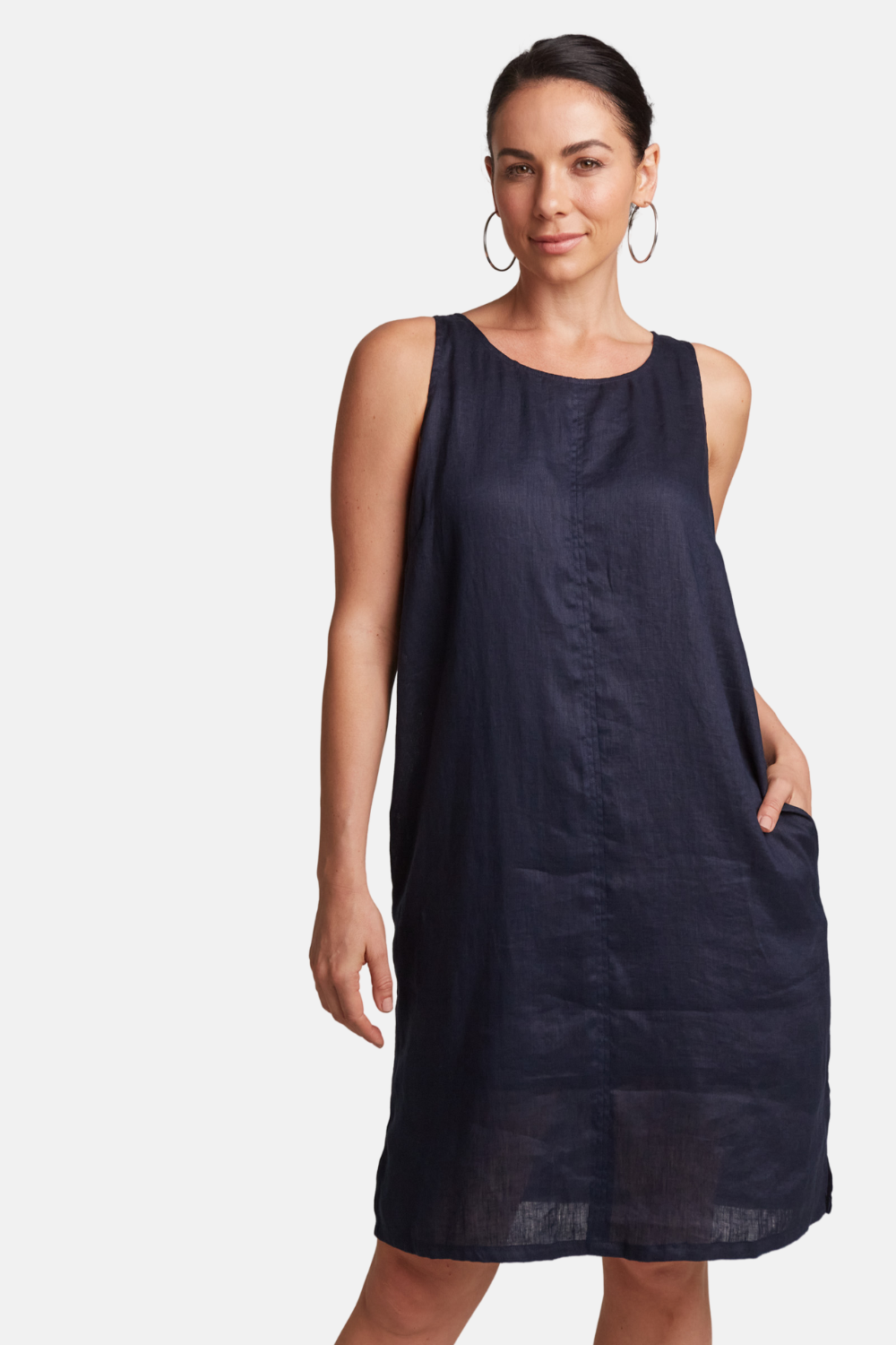 Studio Midi Dress | Navy