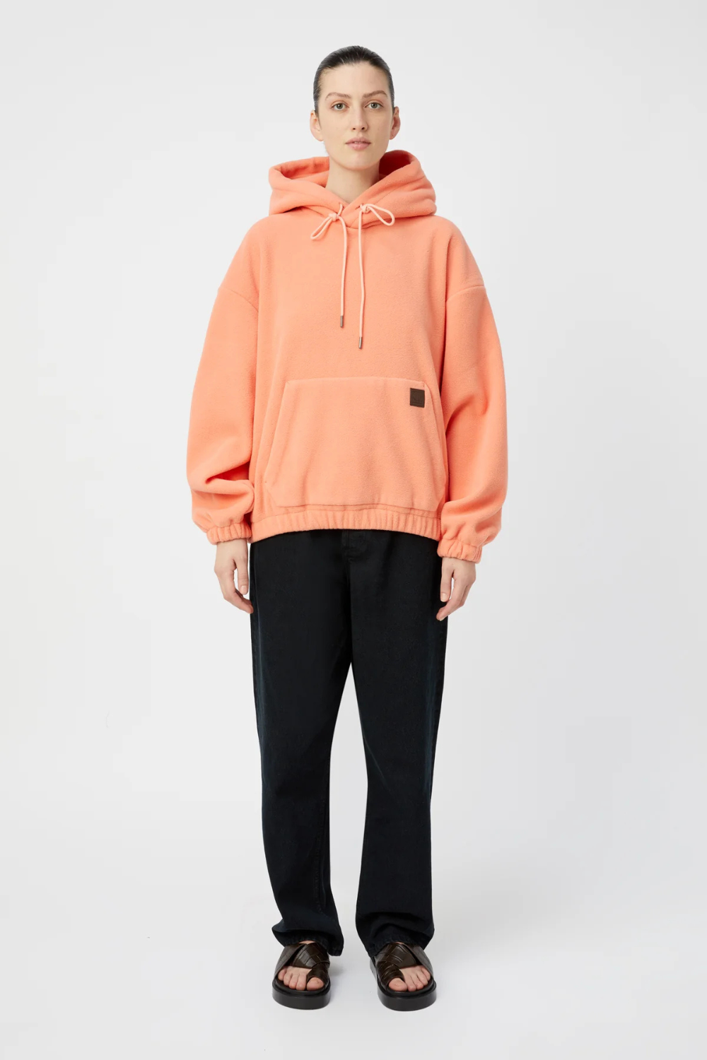 Gemma Polar Fleece Hoodie | Flamingo