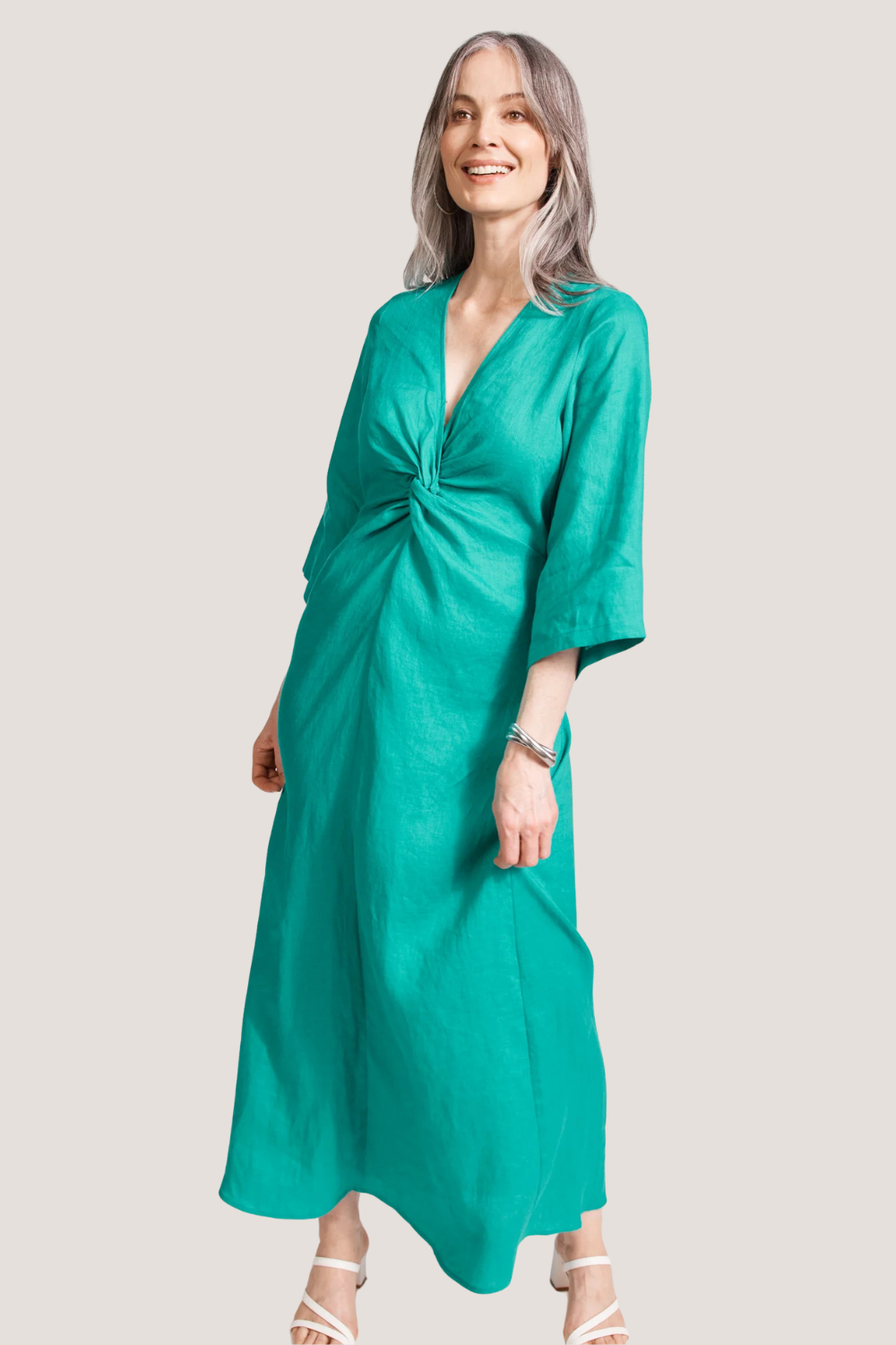 Miramar Twist Maxi Dress | Lagoon