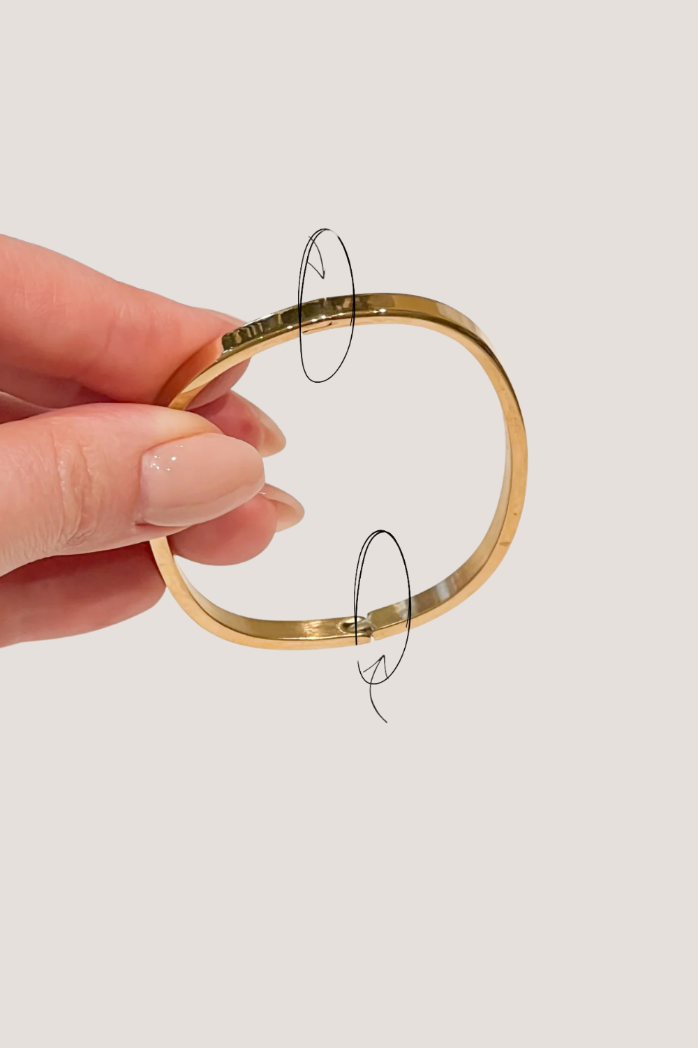 Dylan Bangle Gold | Plain (OS)