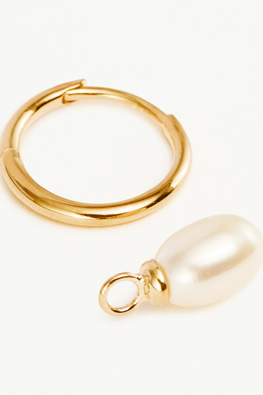 18k Gold Vermeil Live in Peace Hoop Earrings