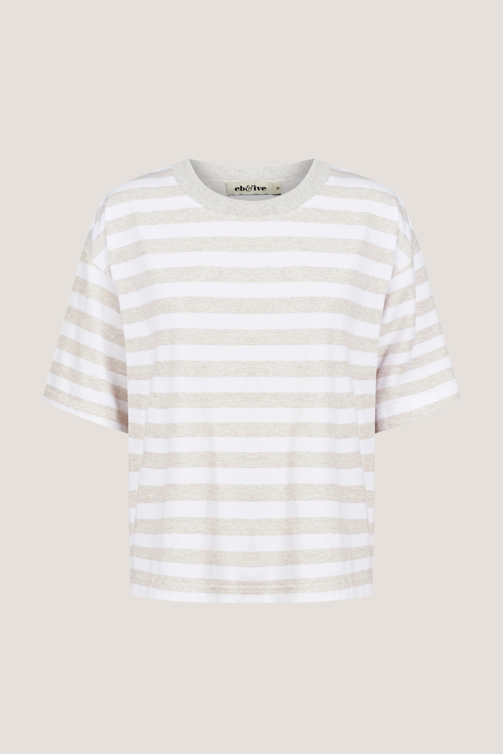 Studio Stripe Tshirt | Stone