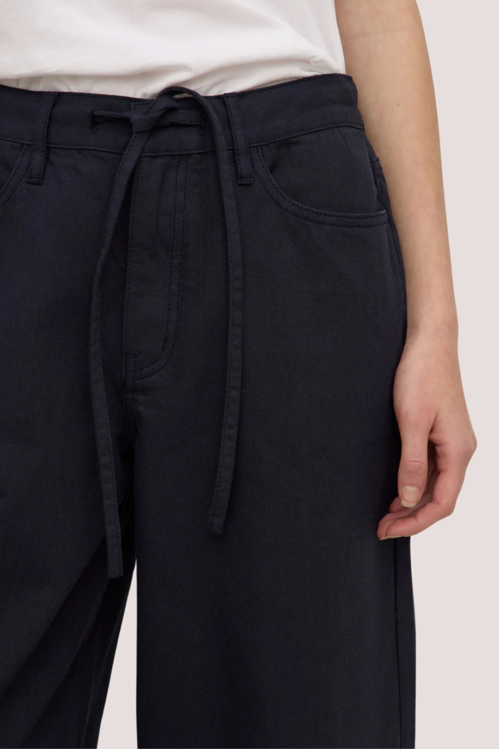 Bobbie Twill Midrise Pant | Navy
