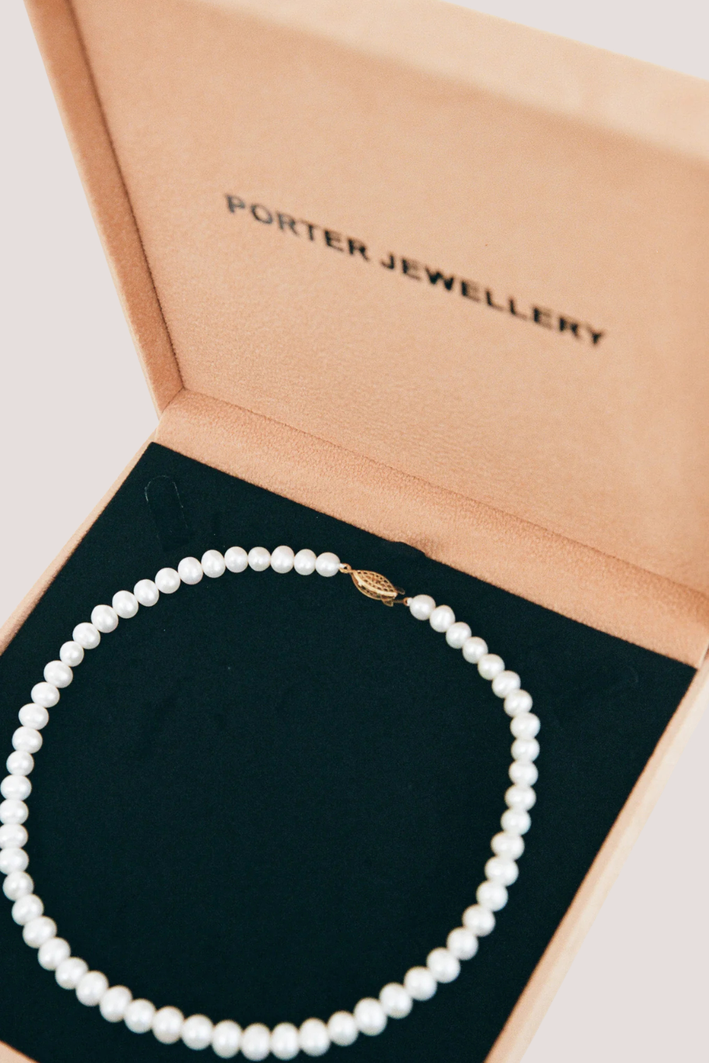 Chubby Pearl Necklace 8mm | Gold