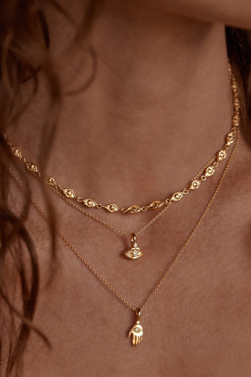 18k Gold Vermeil I am Protected Necklace