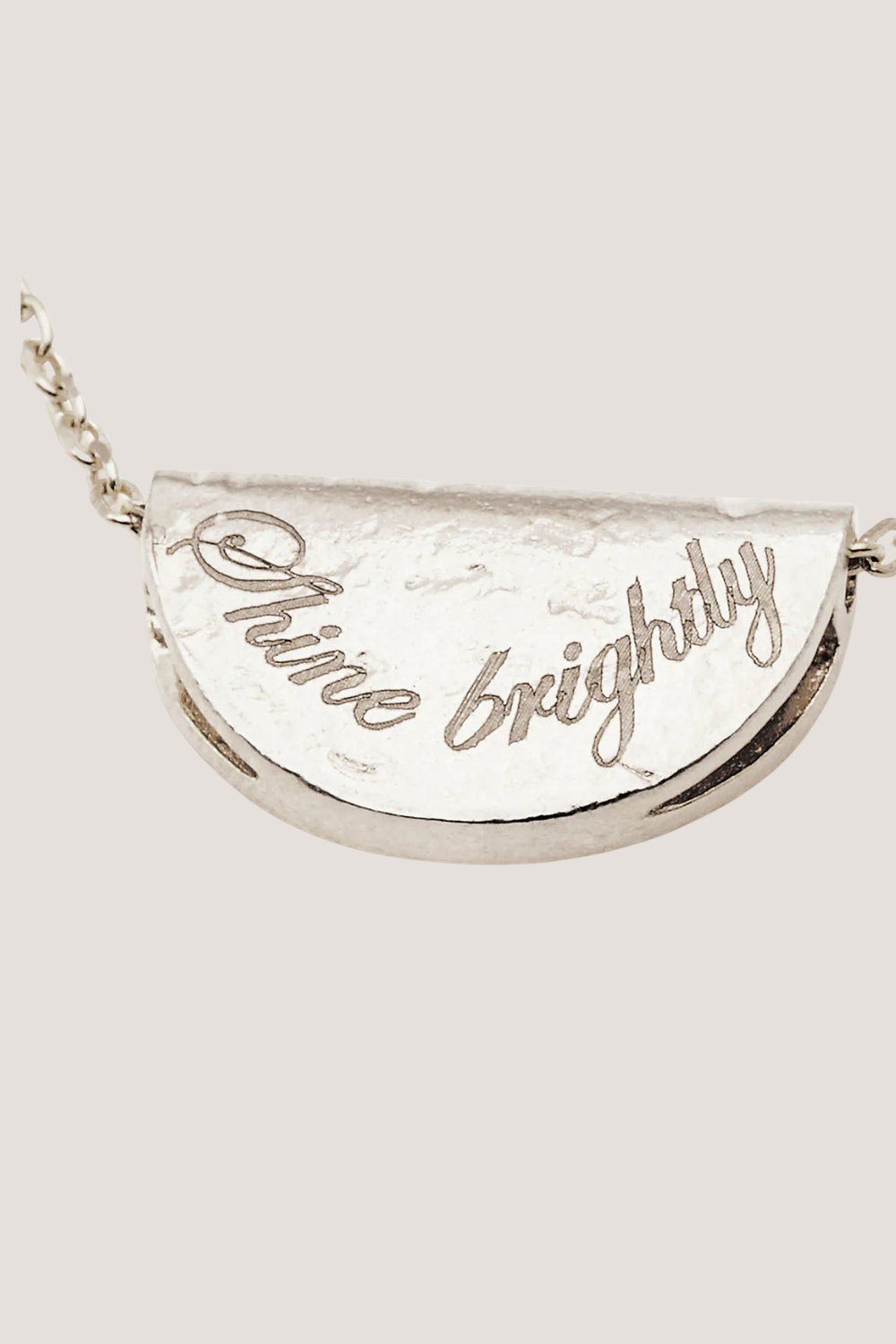 Sterling Silver Lotus Birthstone Necklace - April - White Topaz