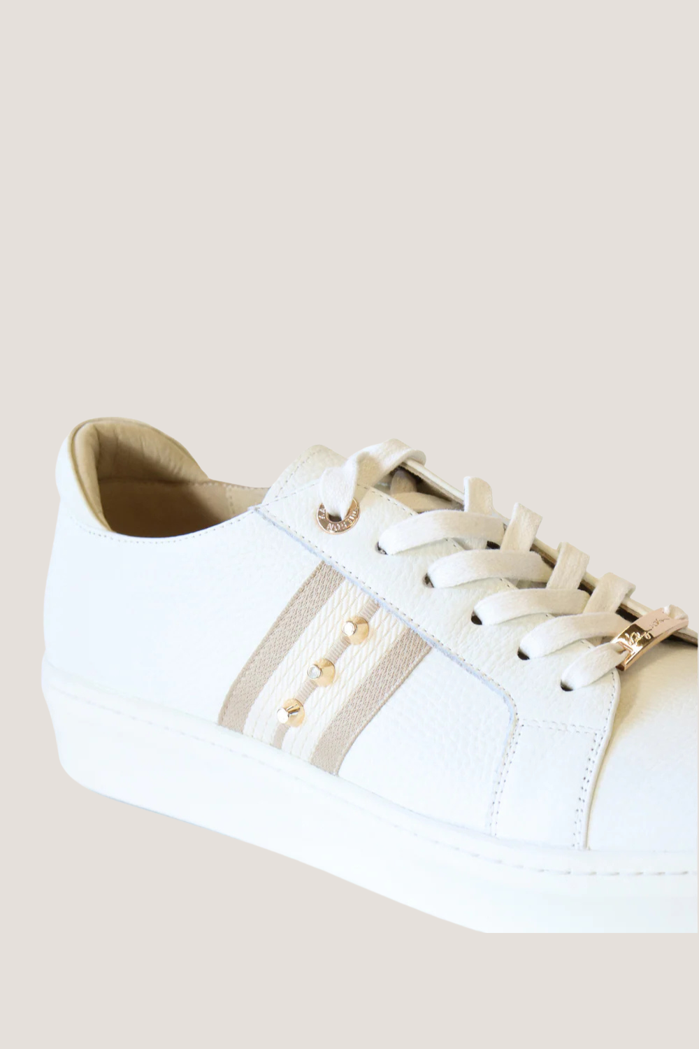 Caine Trainer | Stone Pebble-Cream
