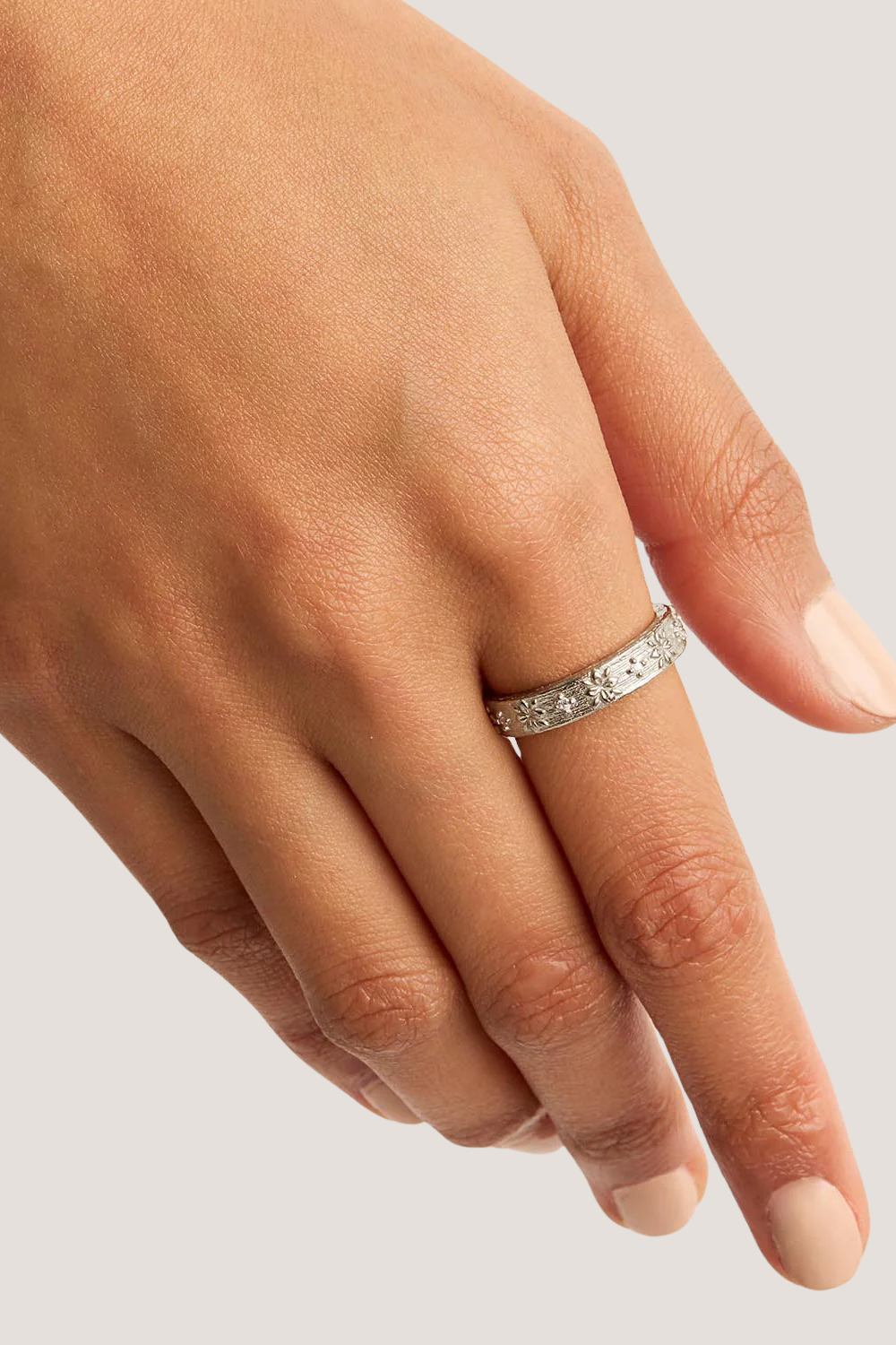 Sterling Silver Live in Grace Ring