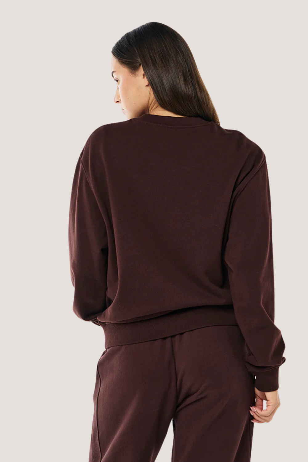 Heads Up Boucle Sweat | Mahogany