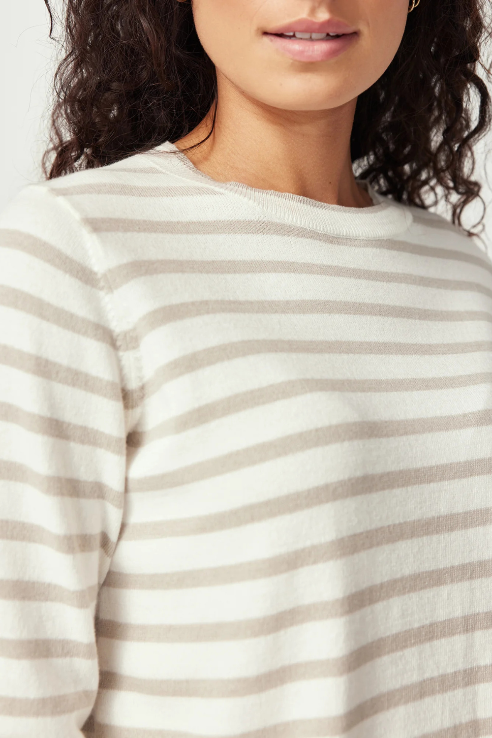 Fountain Sweater | White Linen/Pearl