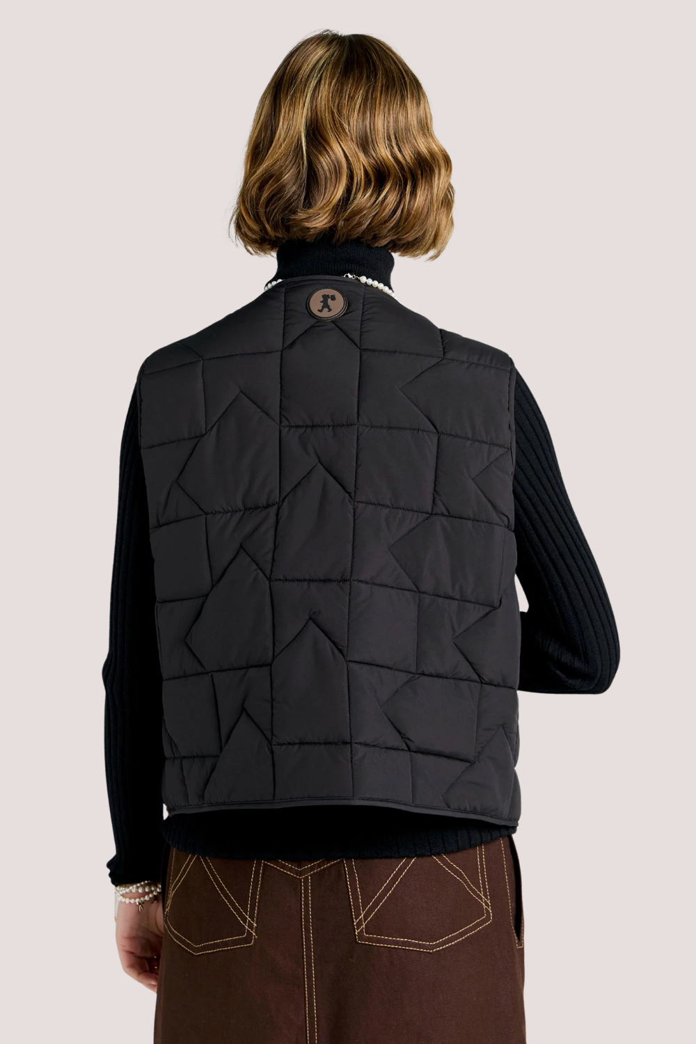 Quilted Drift Vest | Black