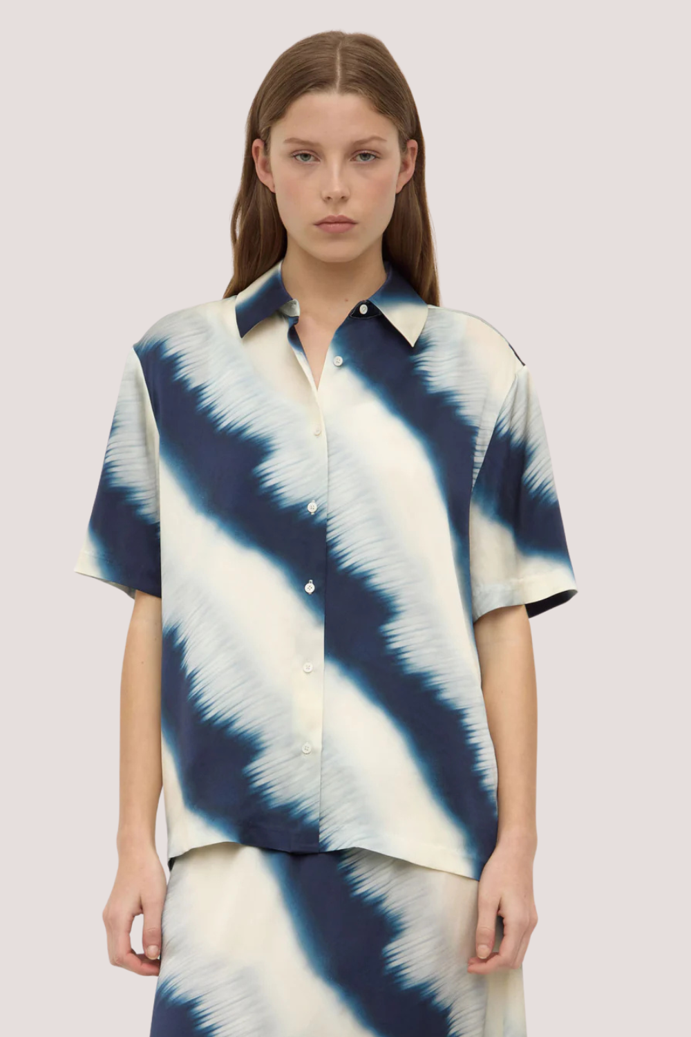 Marabella Silk Short Sleeve Shirt | Marabella Print