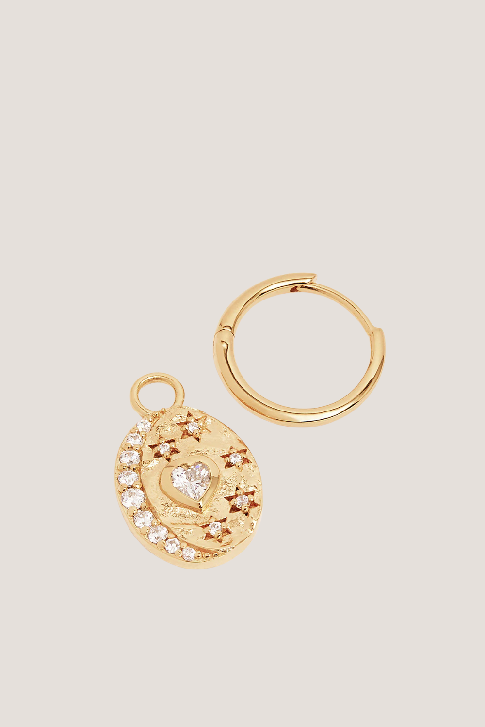 18k Gold Vermeil Love You to the Moon and Back Hoops