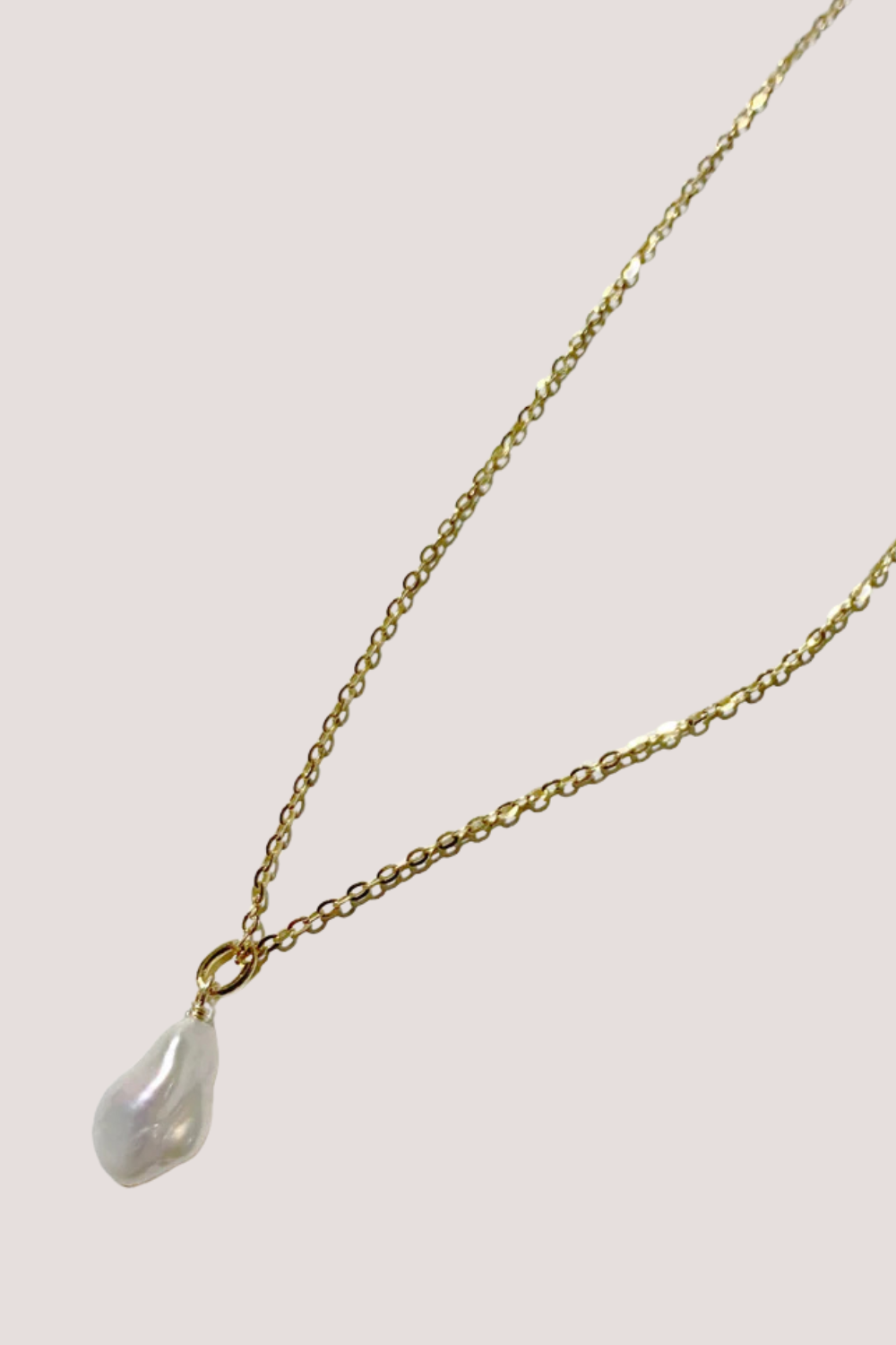 Keshi Pearl Necklace | Gold