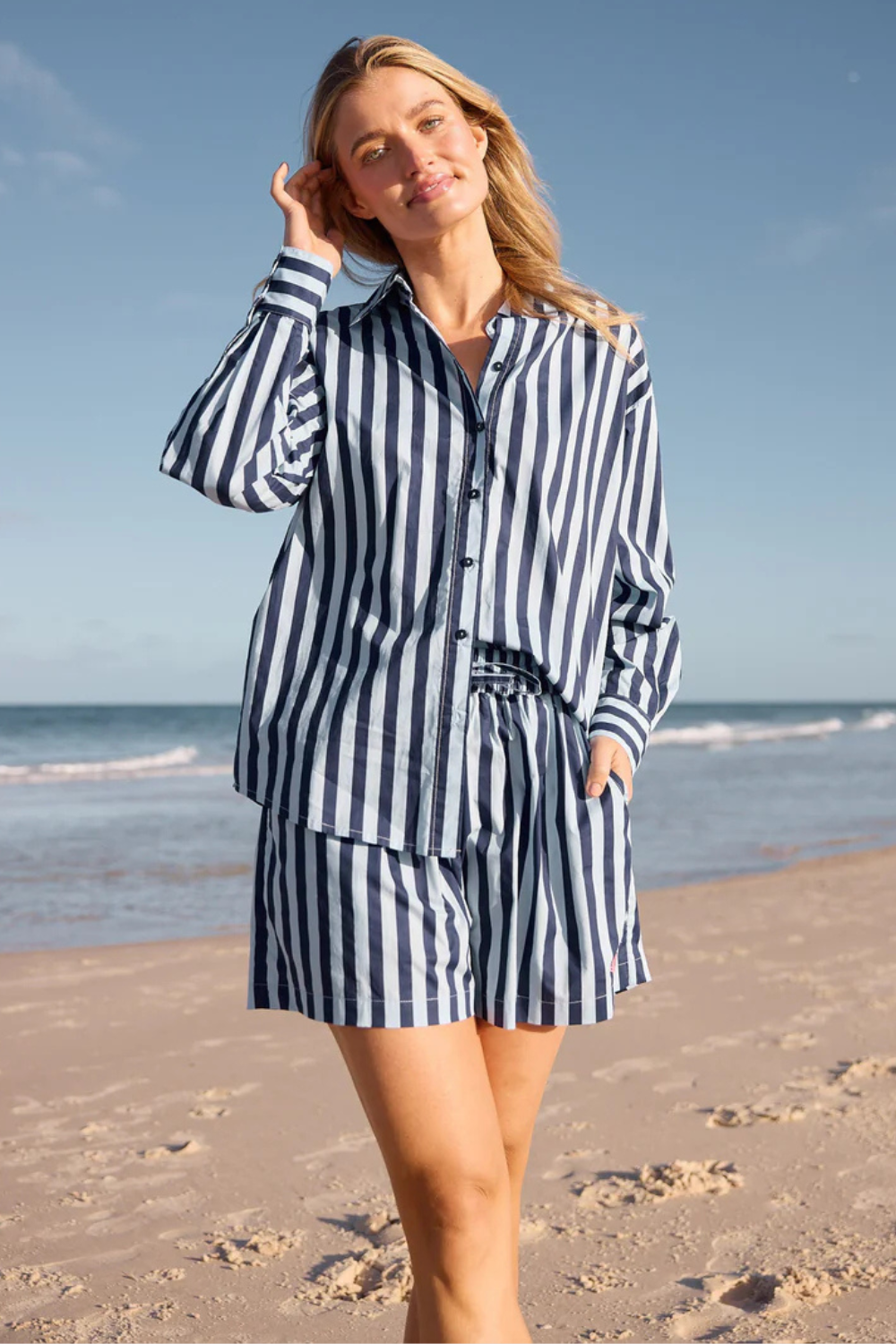 Adrift Short | Blue Stripe