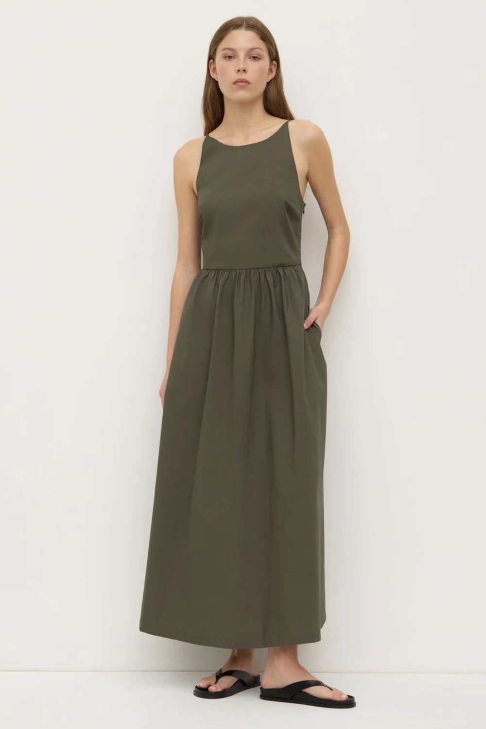 Posie Midi Dress | Moss