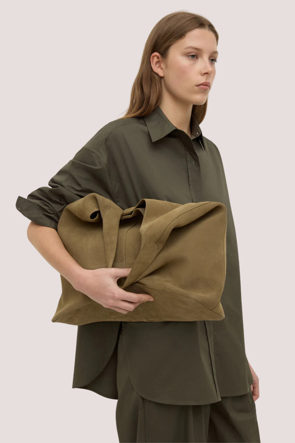 Marigold Poplin Long Sleeve Shirt | Moss