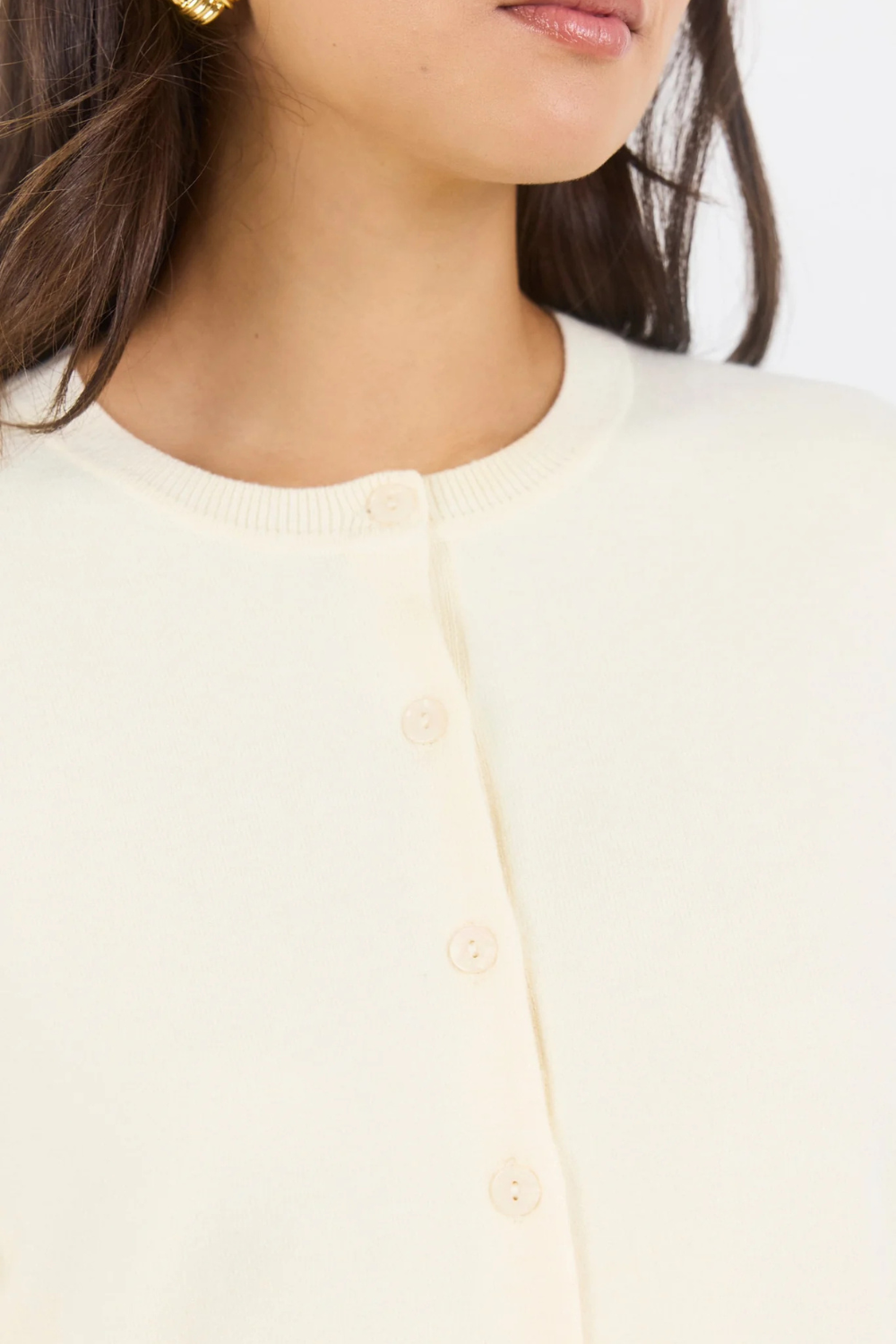 Autograph Butter Soft Fine Gauge Crewneck Cardigan